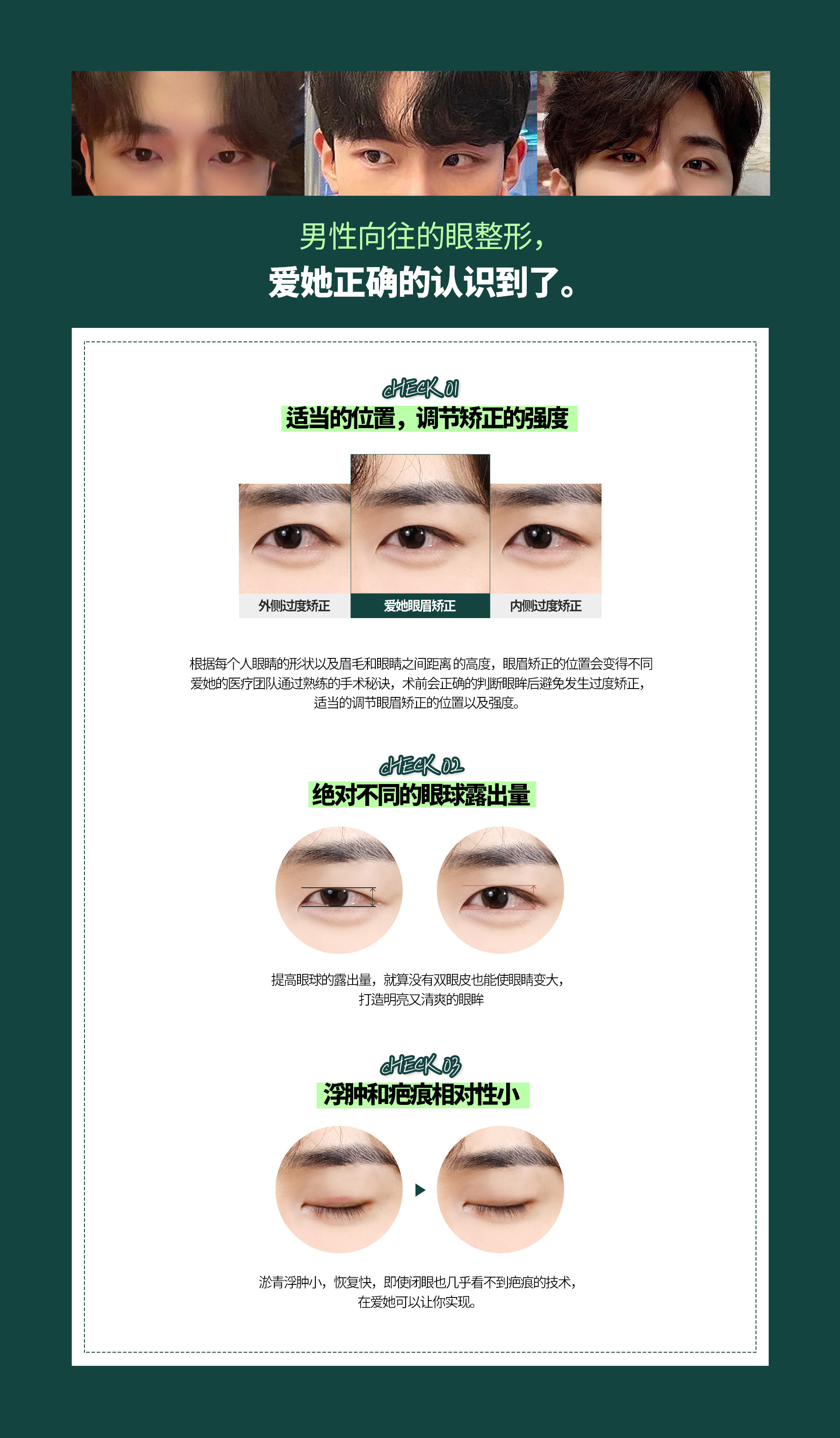 남자 눈매교정
